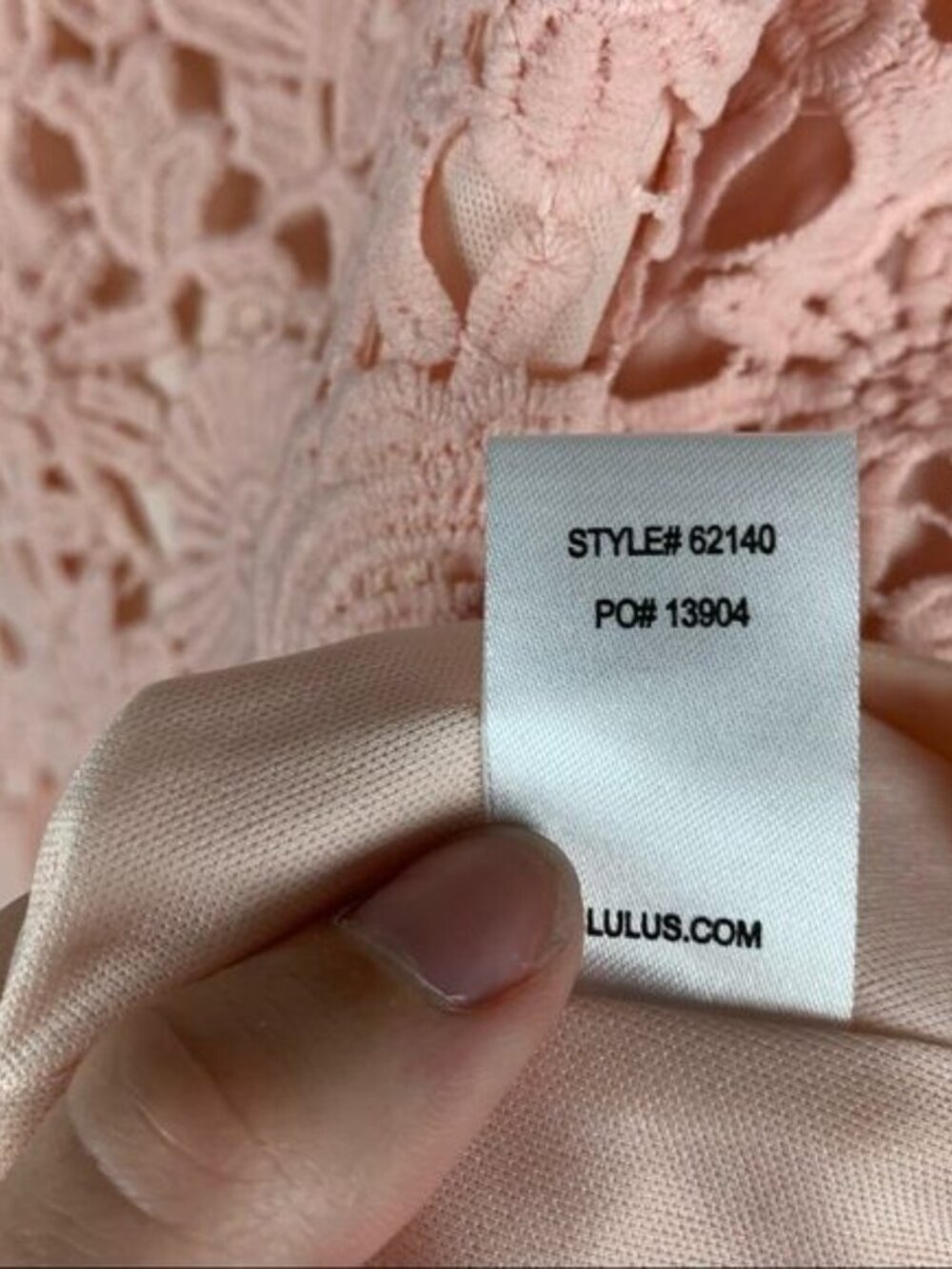 Lulus The Greatest Blush Pink Lace Maxi Dress womens Size Med - Picture 6 of 7